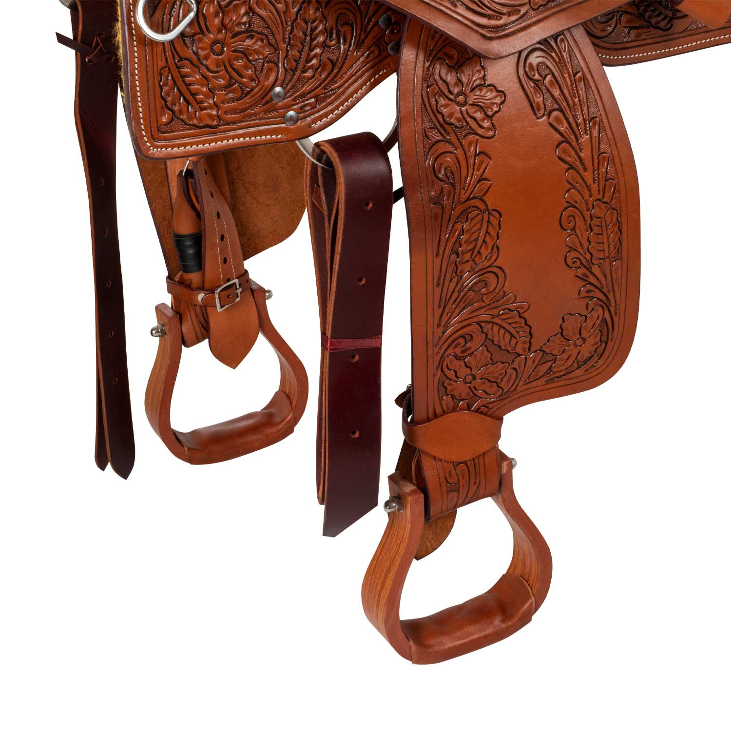 Westernové pracovní sedlo McBryan Ranch Classic Flower Tooling