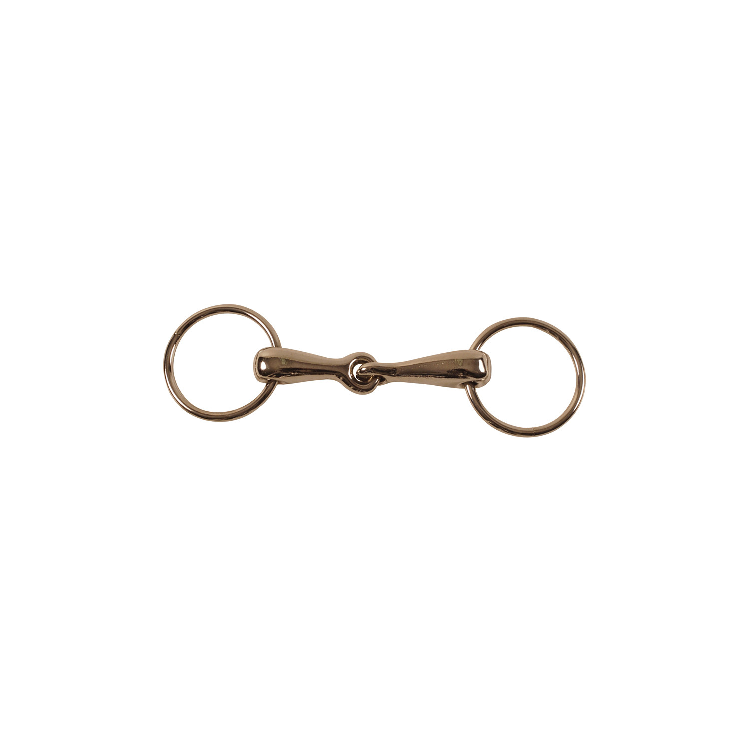 1× lomené duté stihlové udidlo Umbria Equitazione Pony, kroužky 55 mm