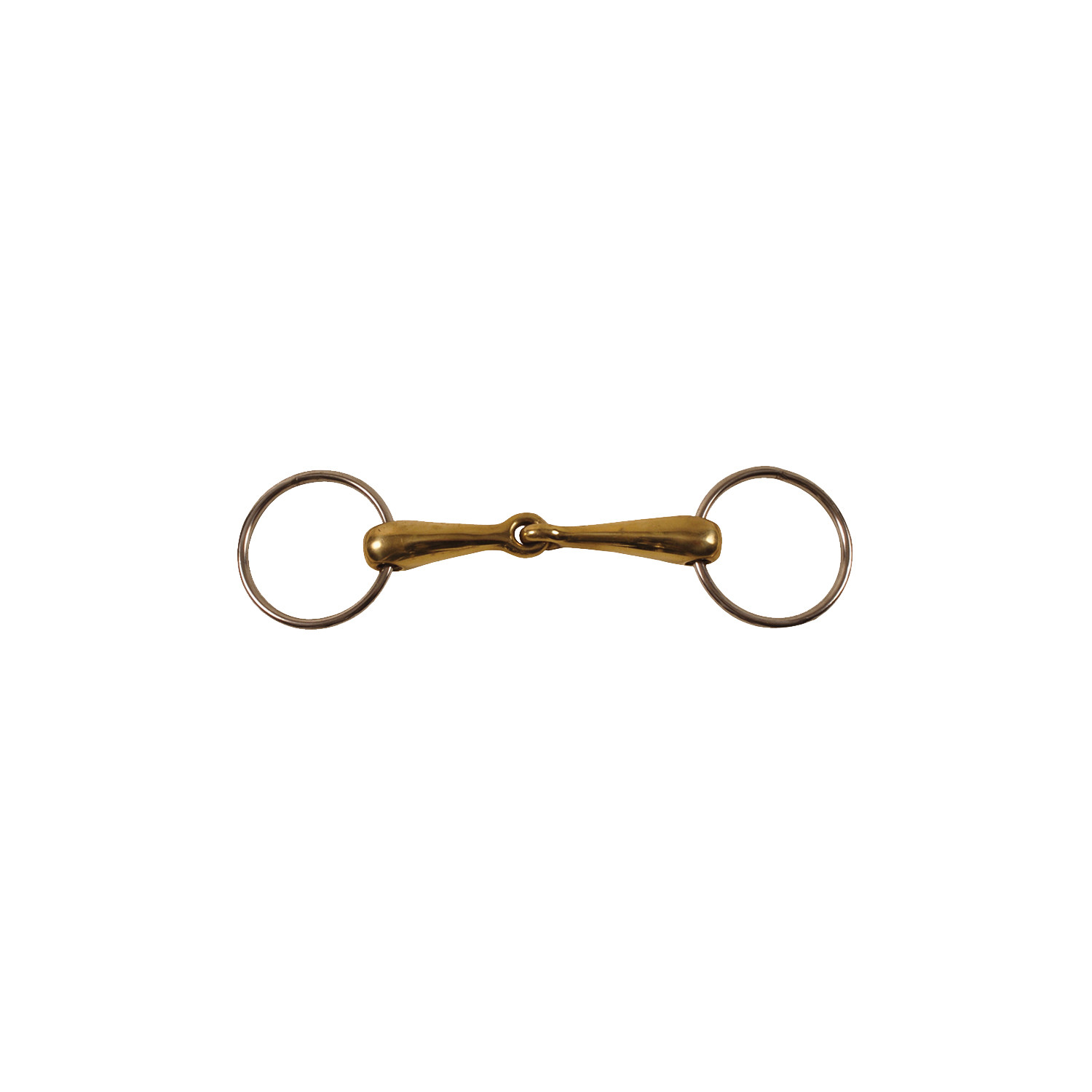 1× lomené stihlové udidlo Umbria Equitazione German Silver 21 mm
