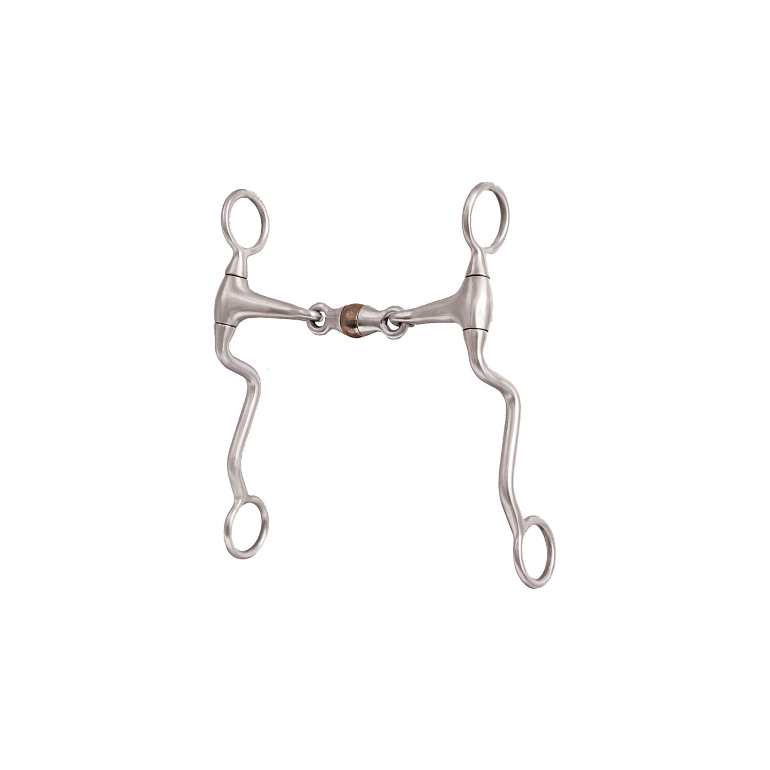 2× lomené westernové pákové udidlo Metalab Performer Small Transition s válečkem