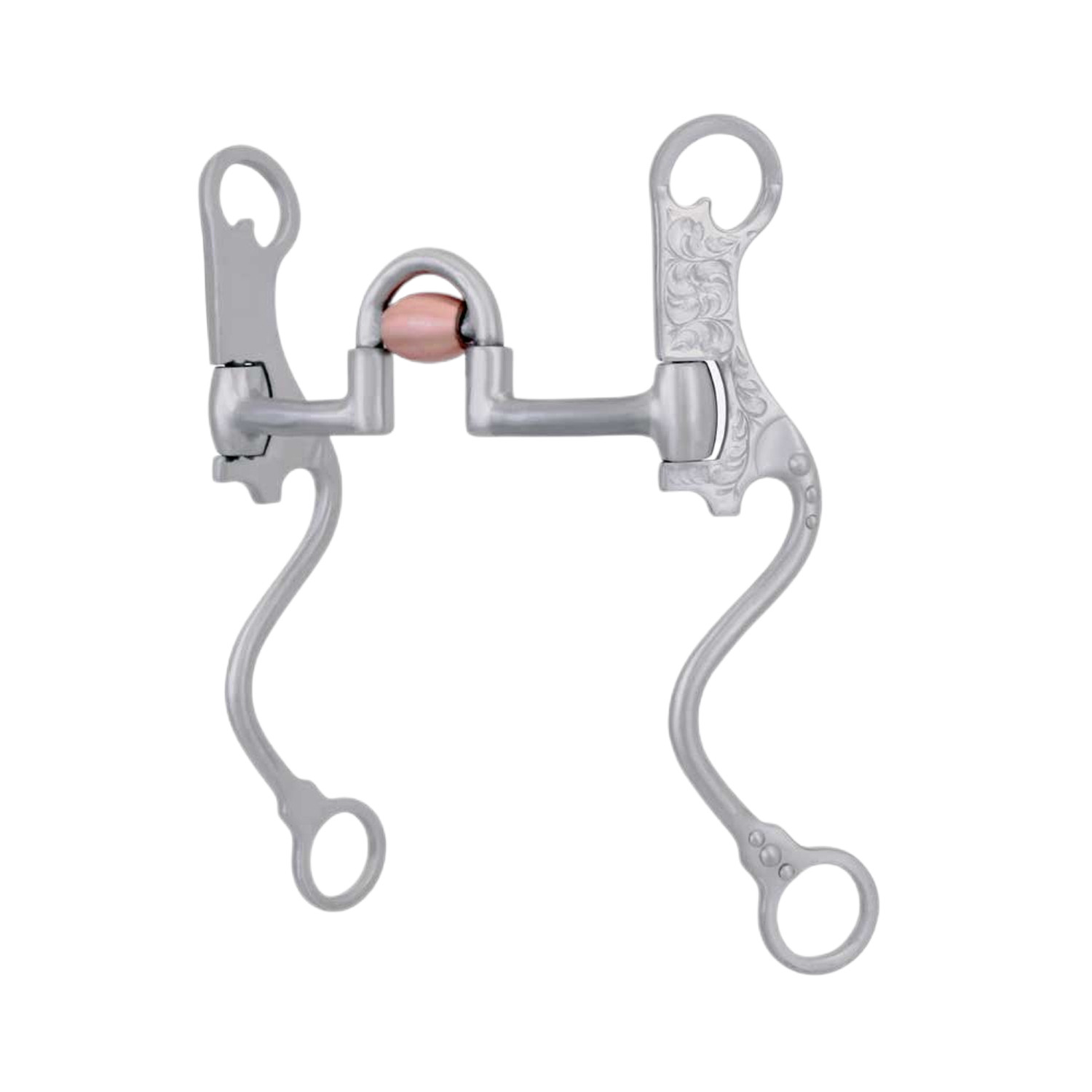 Westernové korekční udidlo Metalab FG S-Shank s měděným válečkem 11 mm