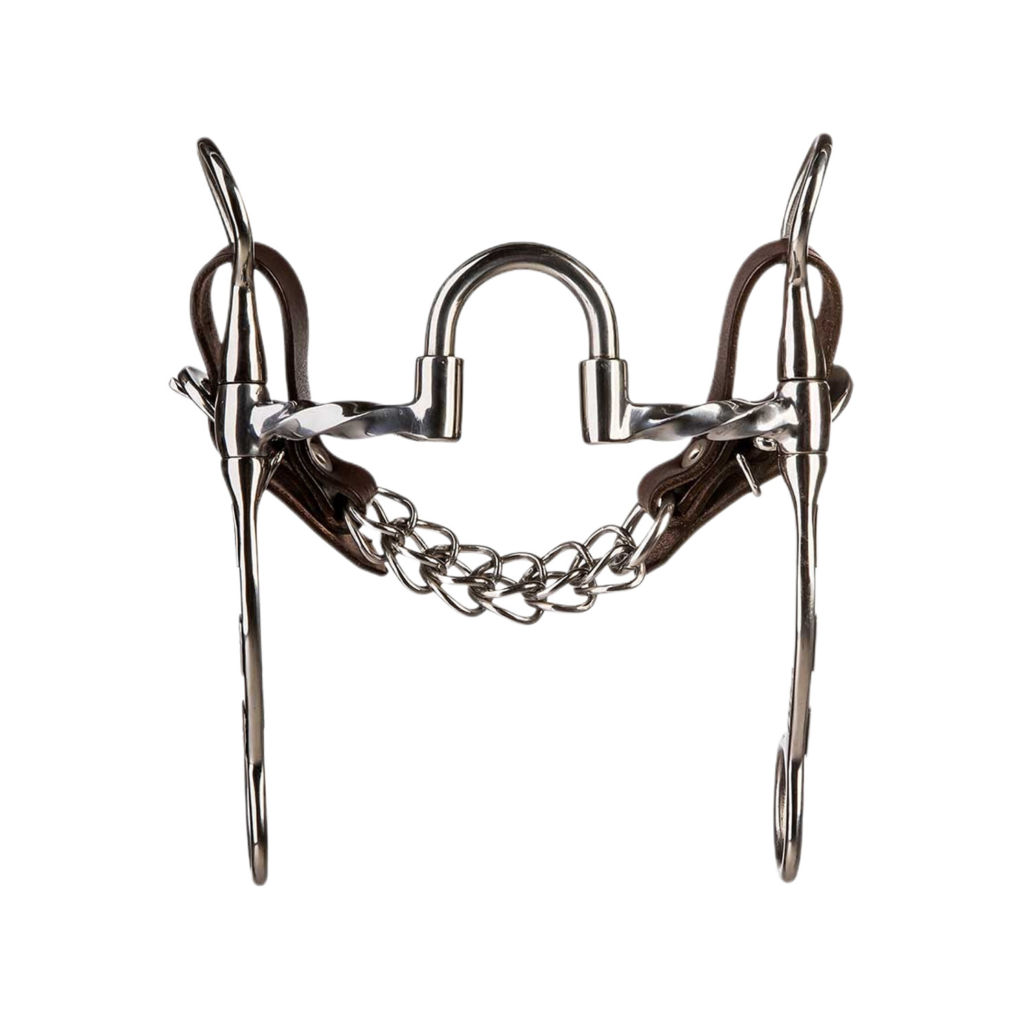 Westernové korekční udidlo Metalab BF s kroucenými rameny 10 mm