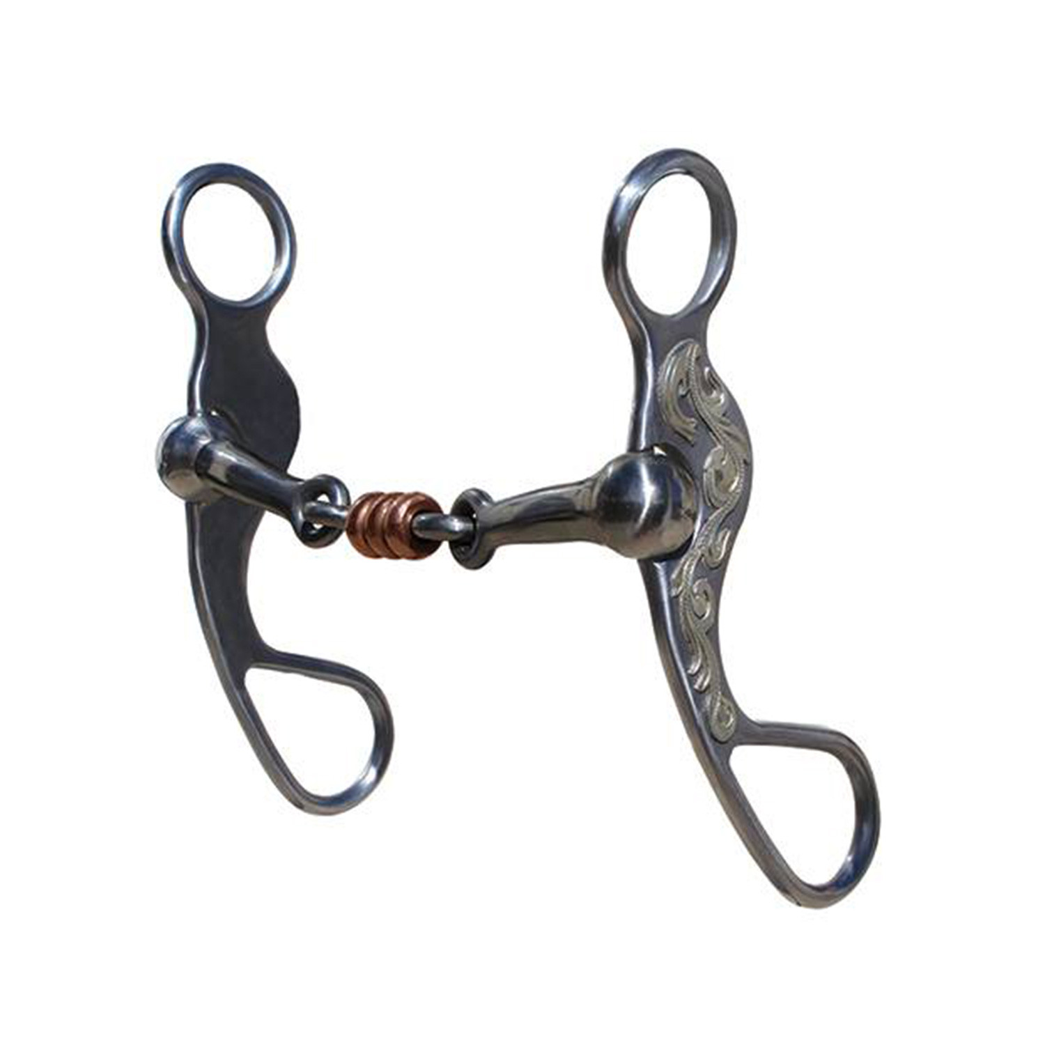 2× lomené westernové udidlo Professional's Choice Santa Rosa Dog Bone Roller