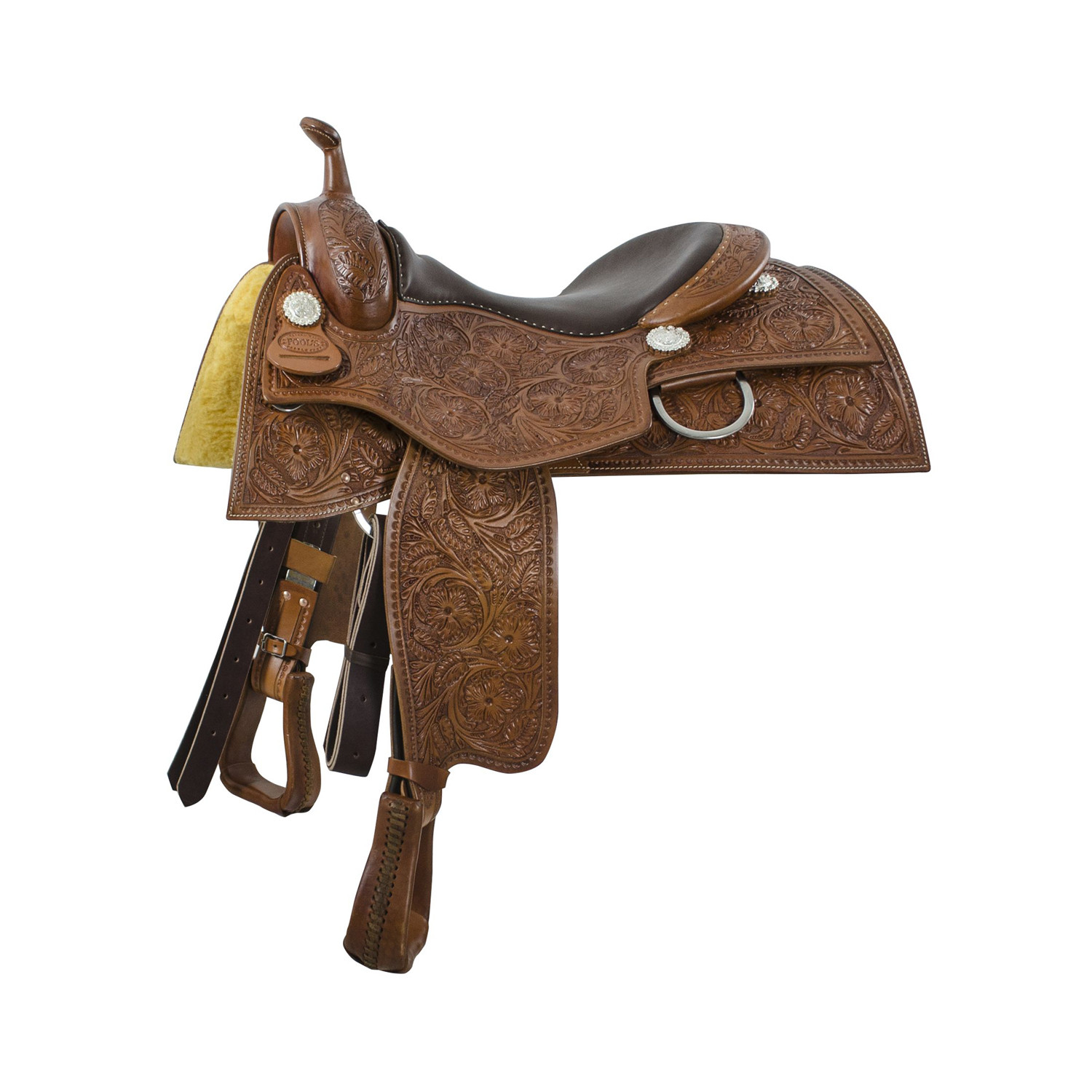 Reiner Flower Tooling Square Slirts Pool'S Western Saddle