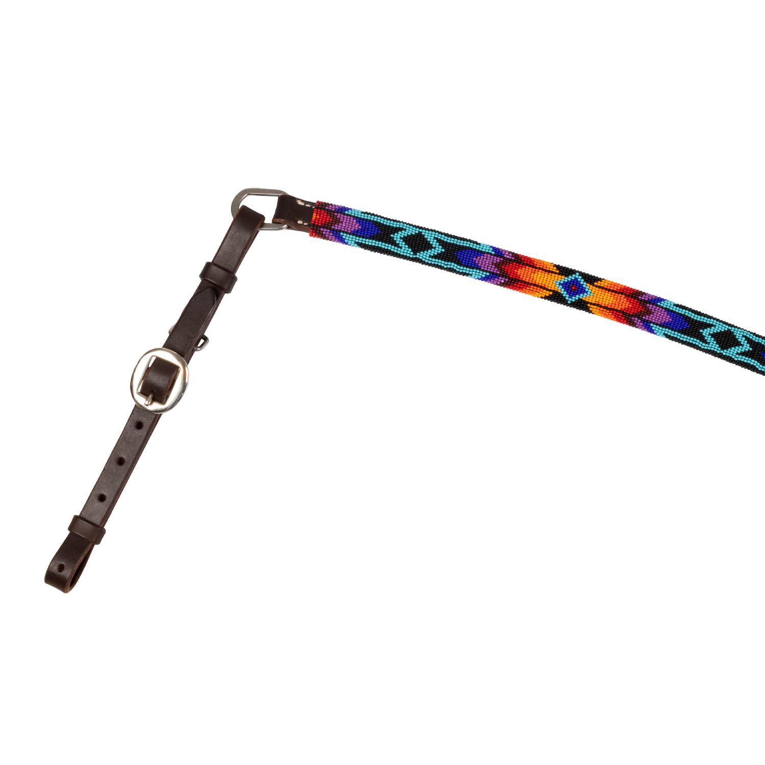 Kožený westernový poprsník Pool's Serape s korálky