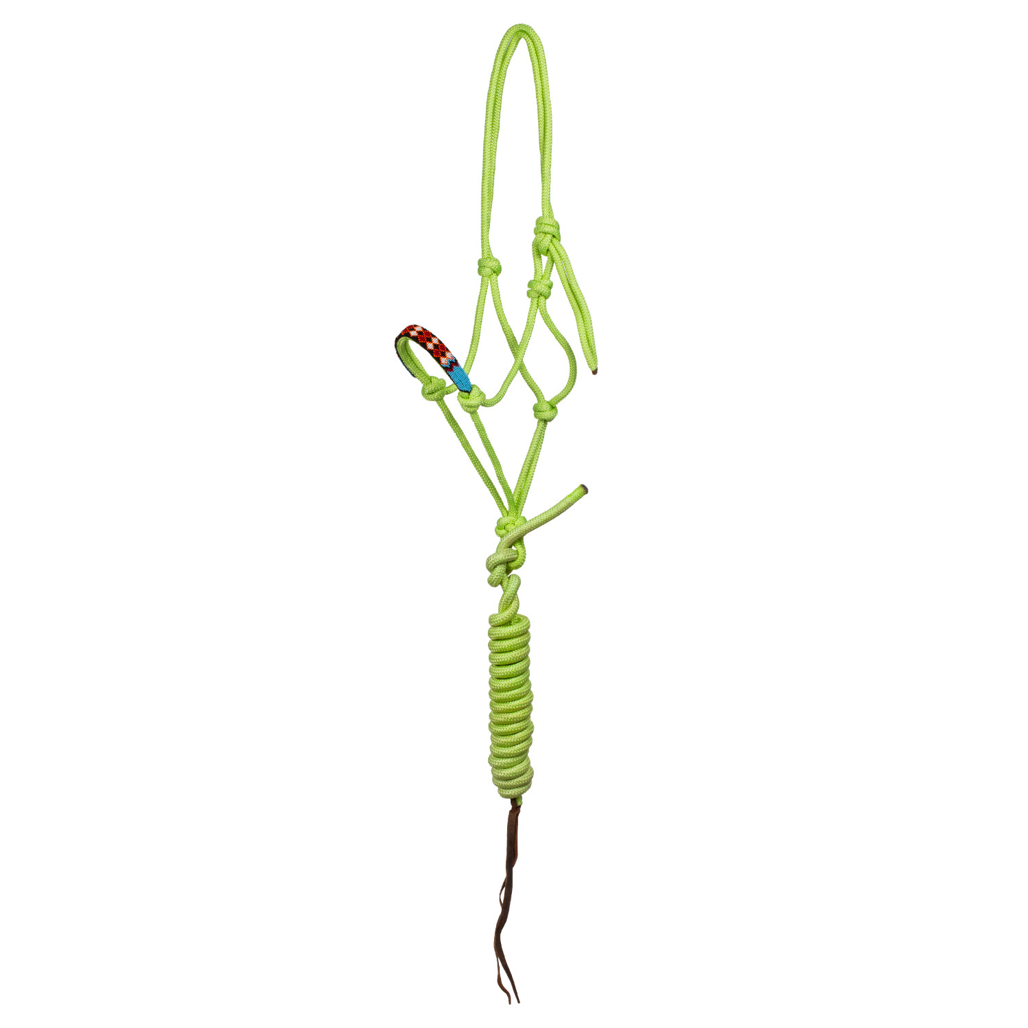 Pearls knot halter with lead