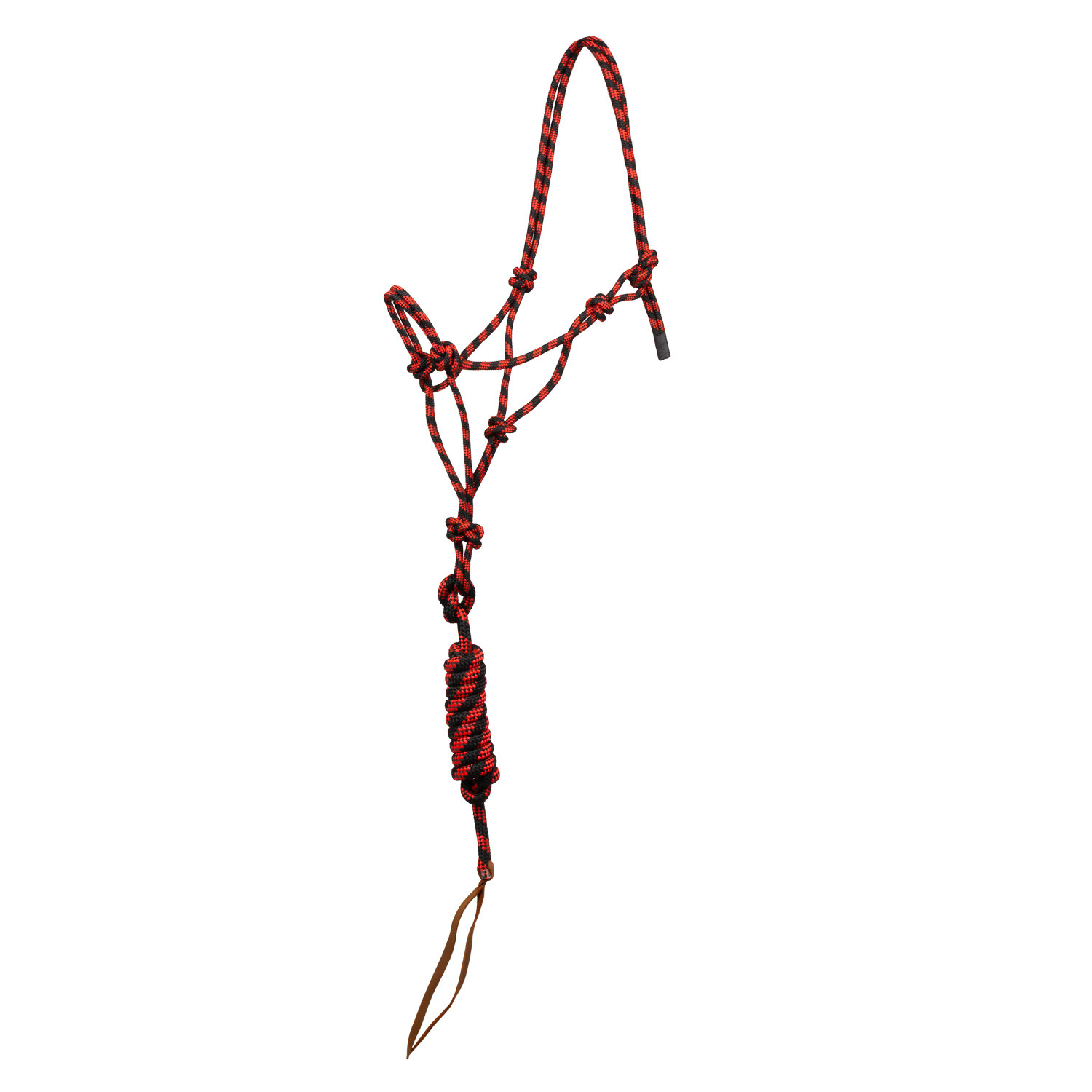Knotted Rope Halter With Lead Rope
