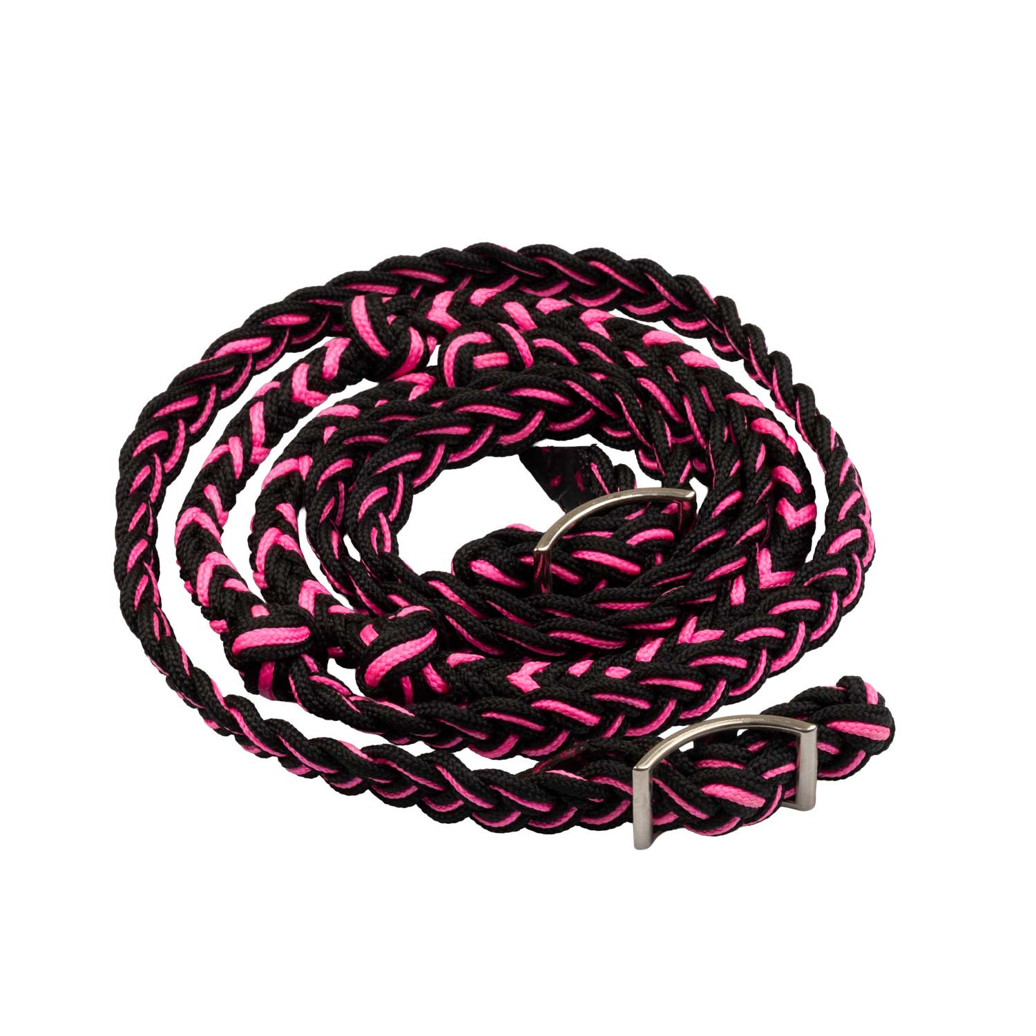 Reins in braided technical material