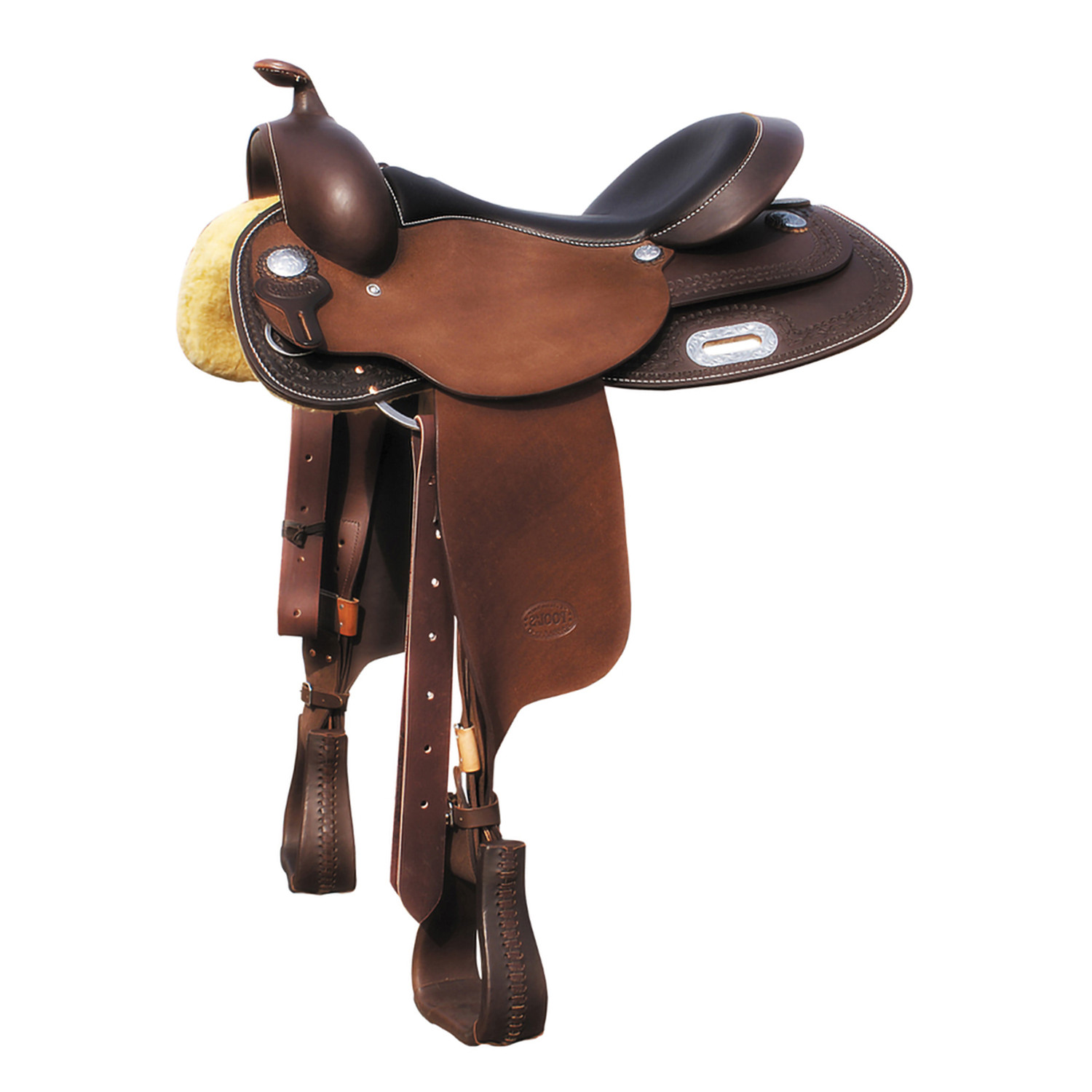 Westernové sedlo Pool's Rough Out 1020 Team Penning
