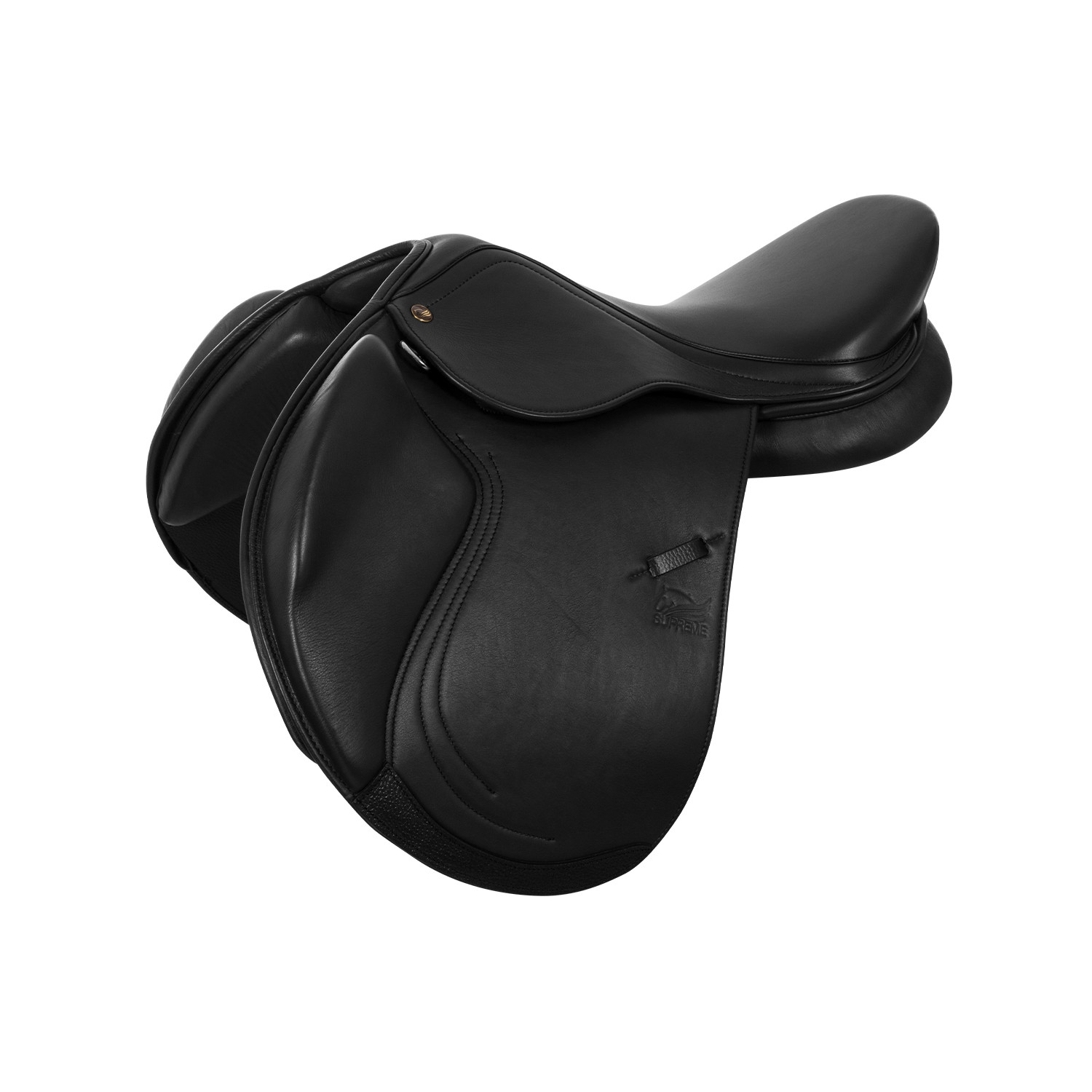 Jumping Saddle Double Soft Leather And Adjustable Gullet