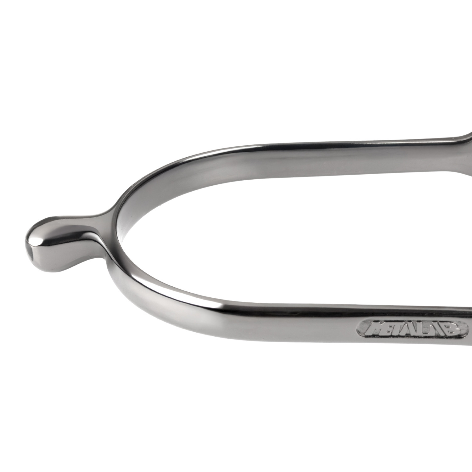 Chromované ostruhy Metalab s kulatým zakončením – velikost 20 MM