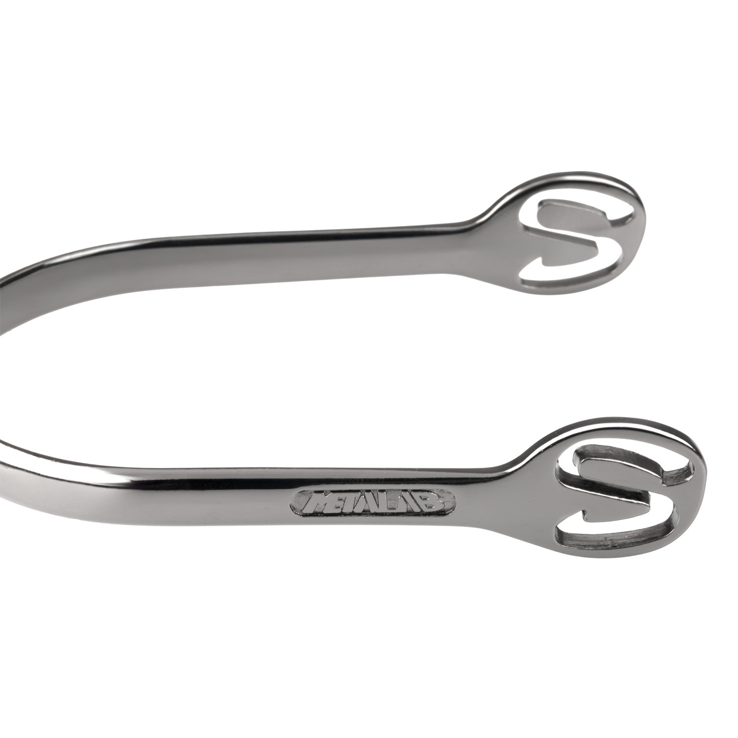 Chromované ostruhy Metalab s kulatým zakončením – velikost 20 MM