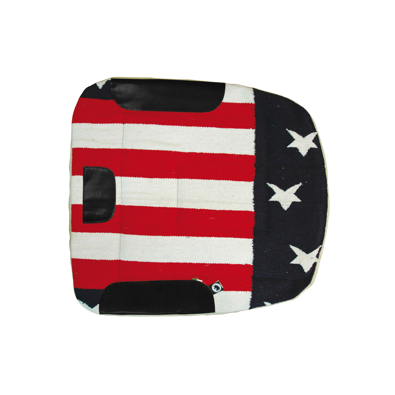 Barrel Saddle Pad Usa Flag Synt