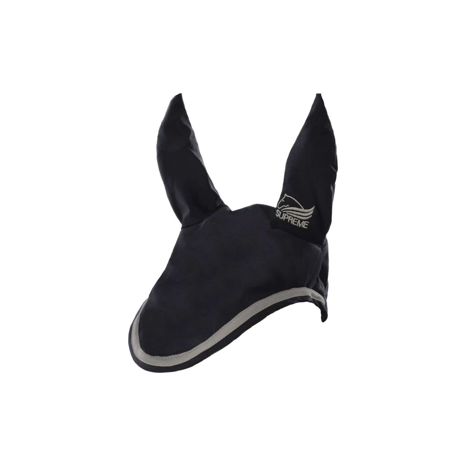 Cotton pony bonnet with contrast piping