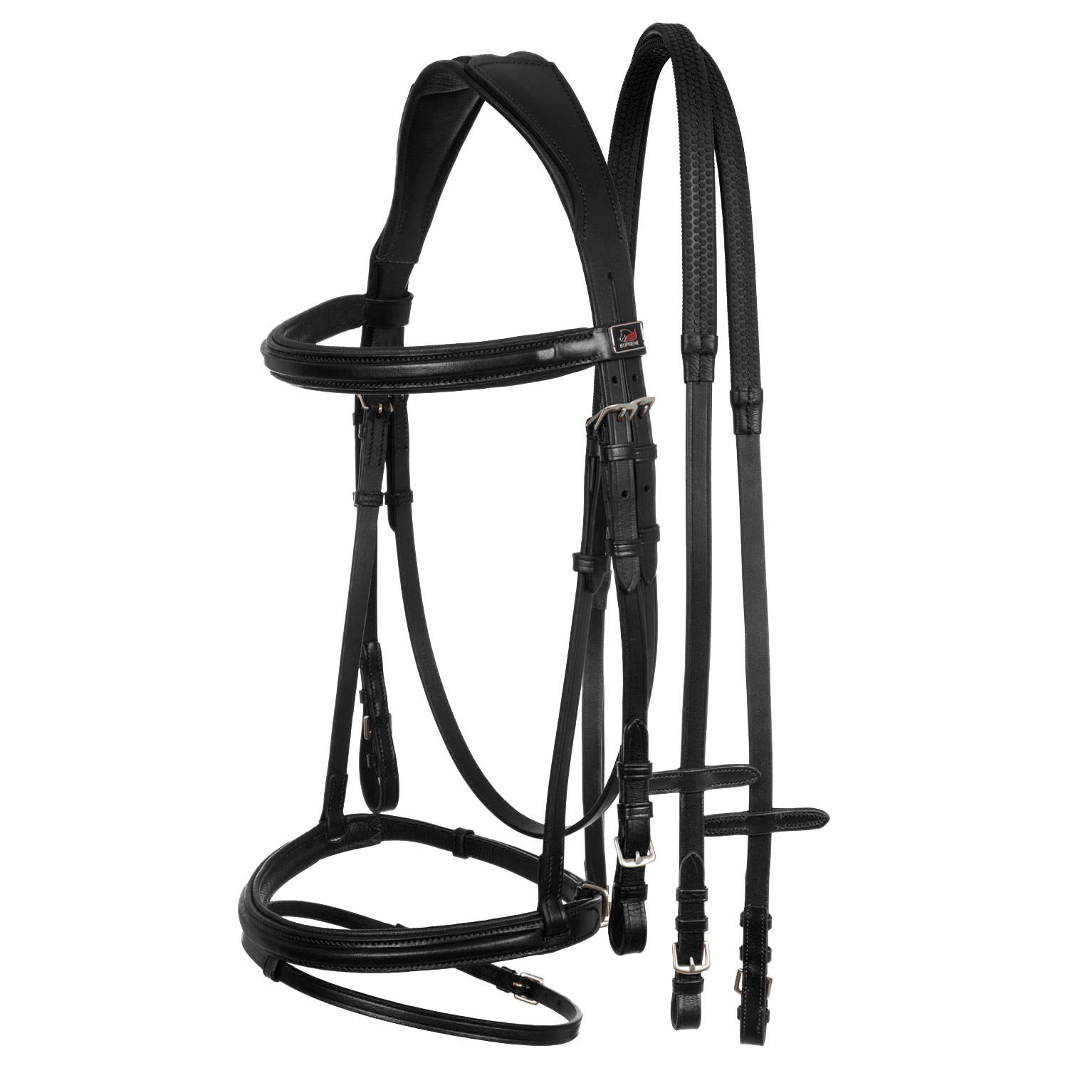 Kožená anglická uzdečka Supreme Classic Padded s otěžemi