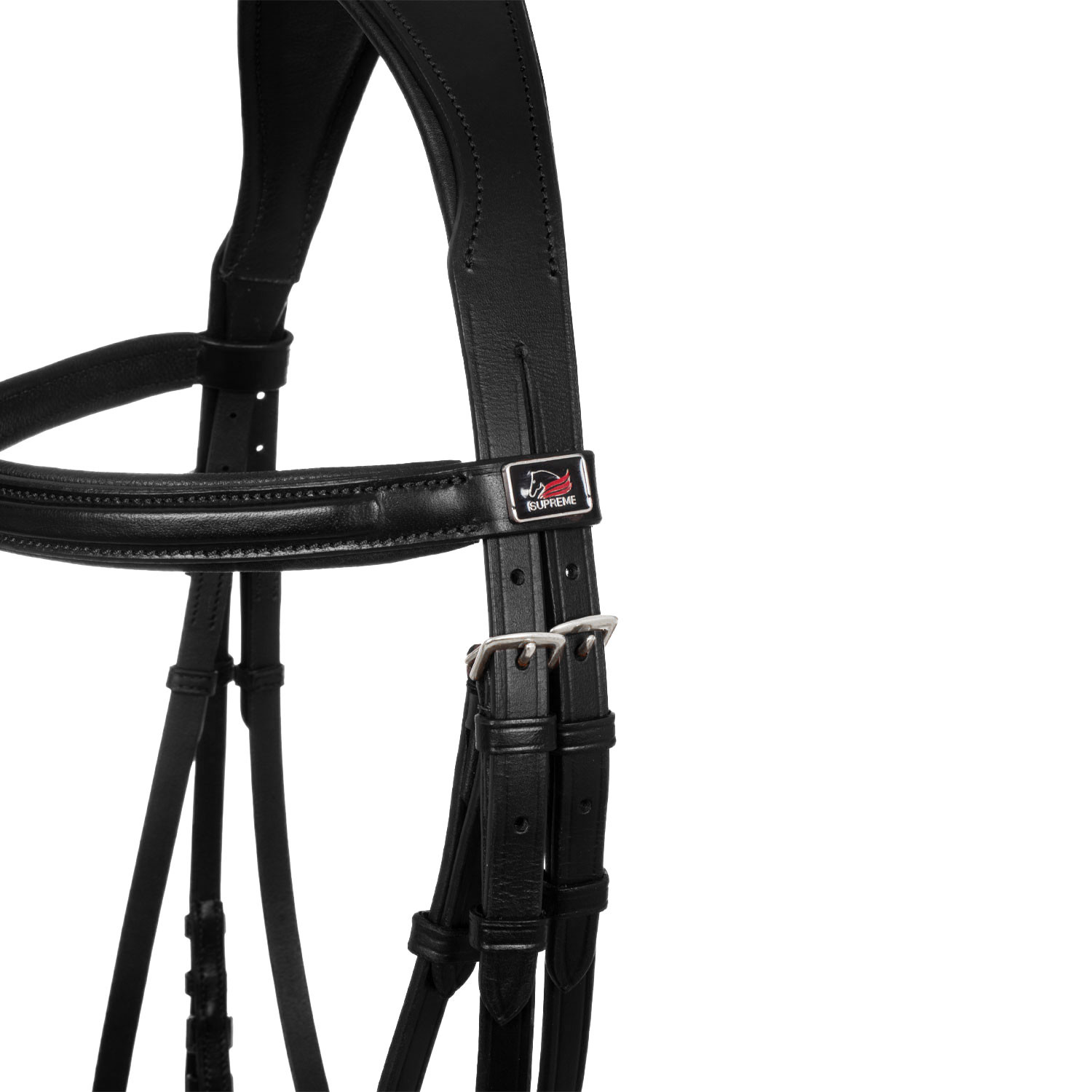 Kožená anglická uzdečka Supreme Classic Padded s otěžemi