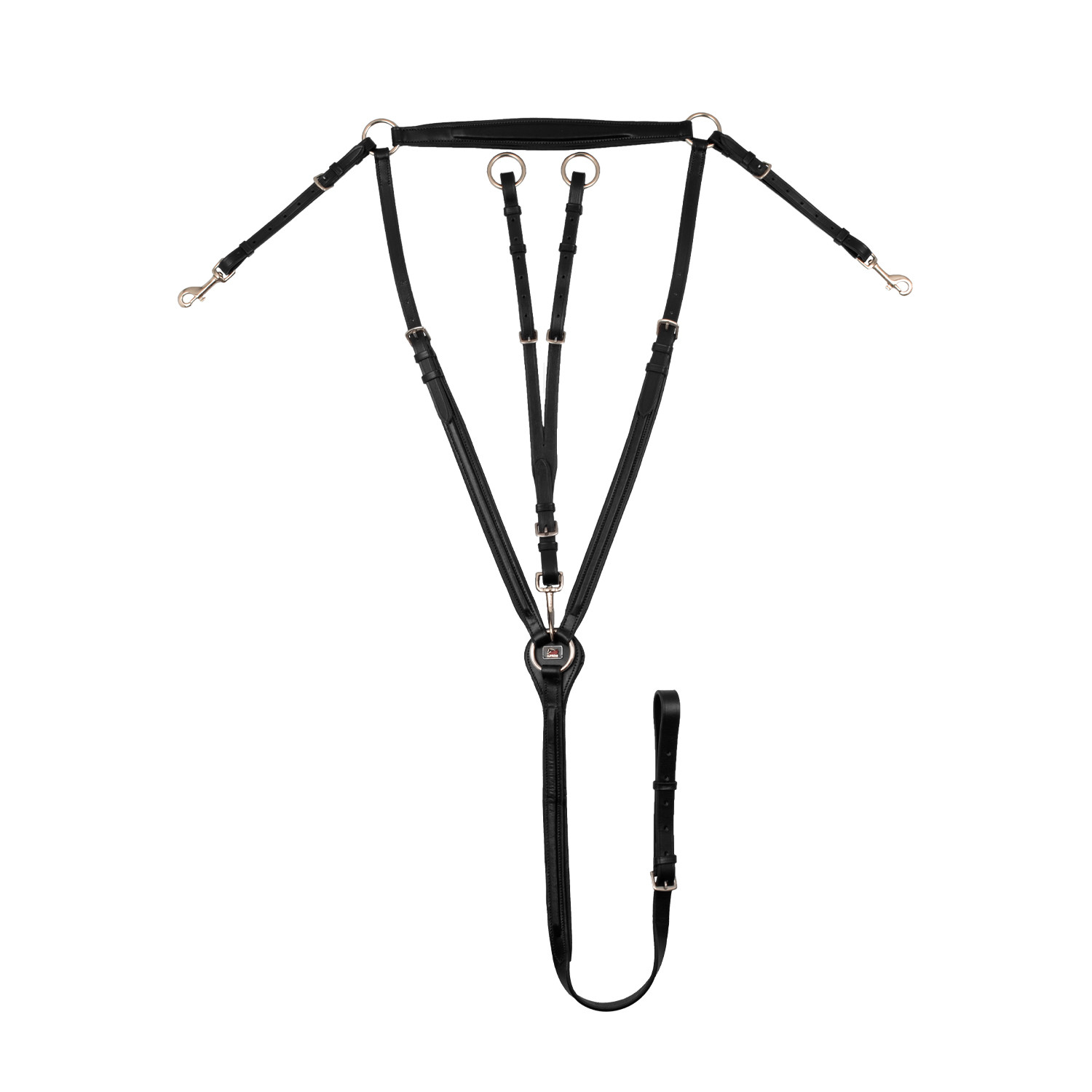 Padded breastplate with removable martingale