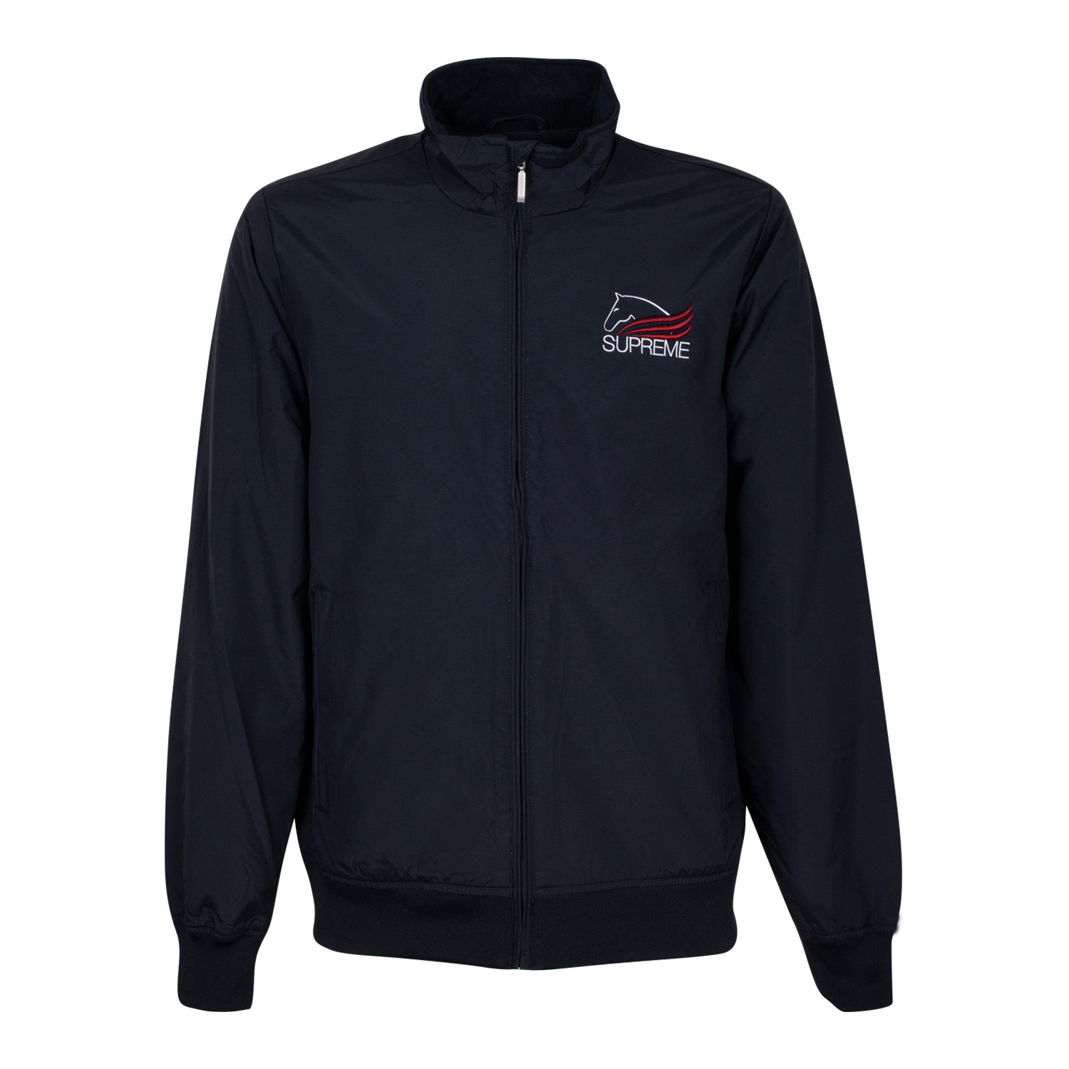 Unisex jezdecká bomber bunda Supreme s fleecovou podšívkou