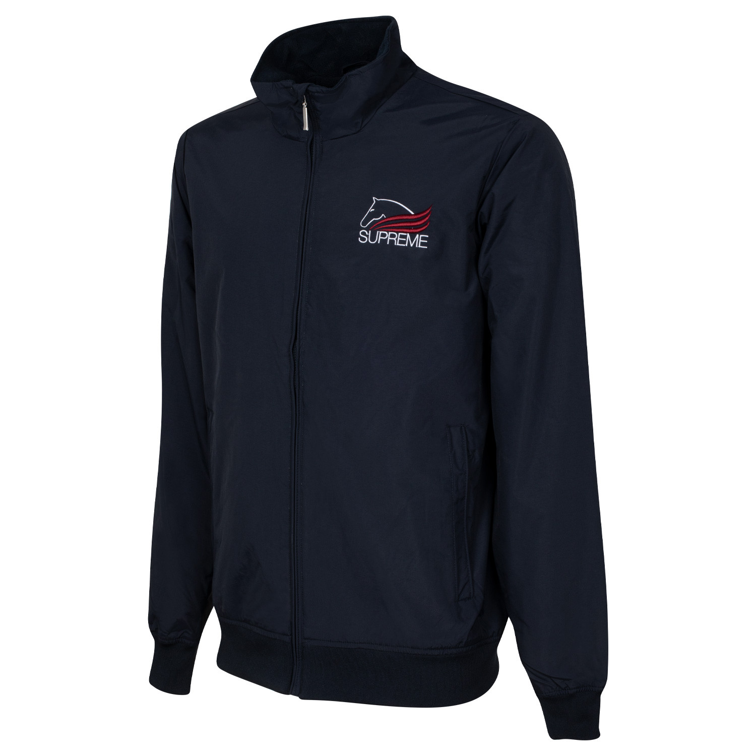Unisex jezdecká bomber bunda Supreme s fleecovou podšívkou