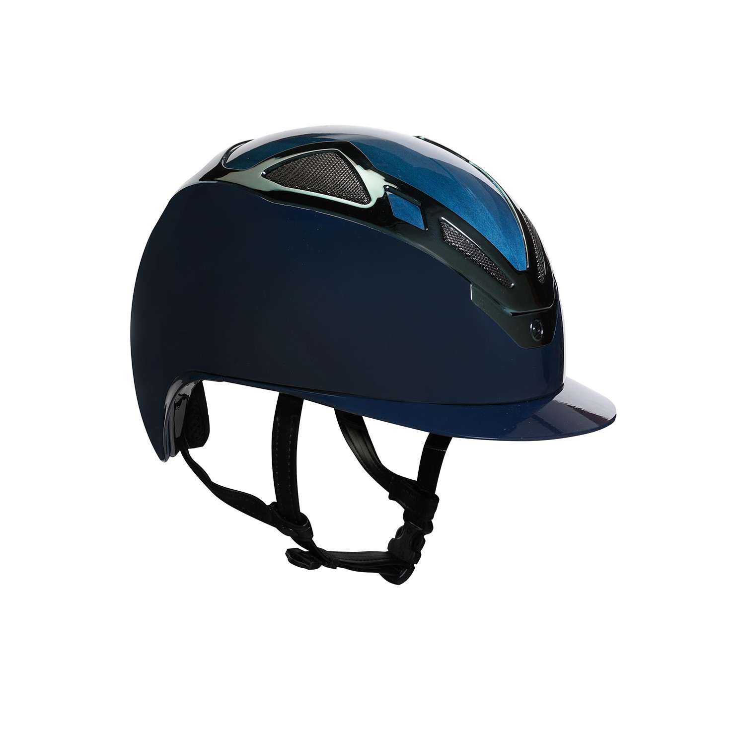 Jezdecká helma Suomy Apex Wood modrá lesklá