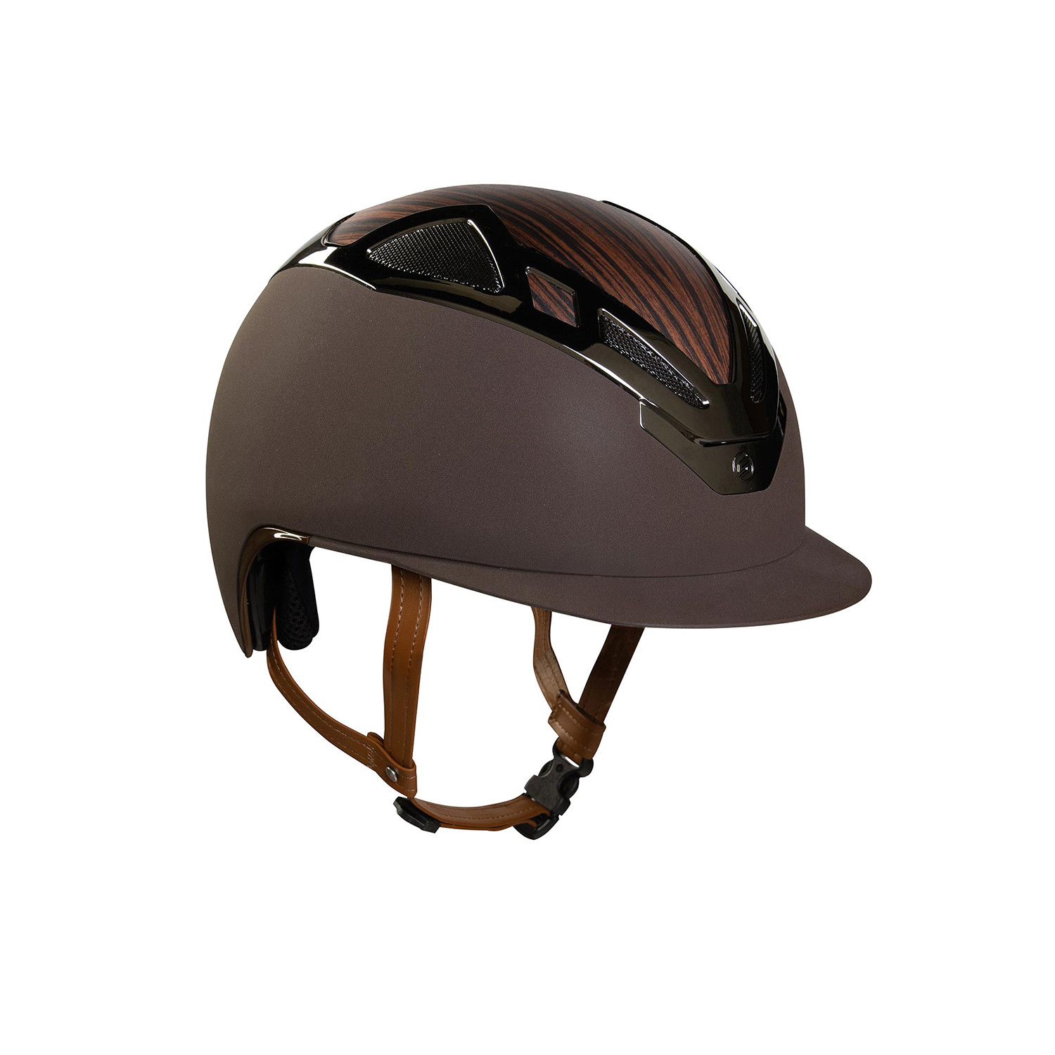 Jezdecká helma Suomy Apex Wood hnědá matná