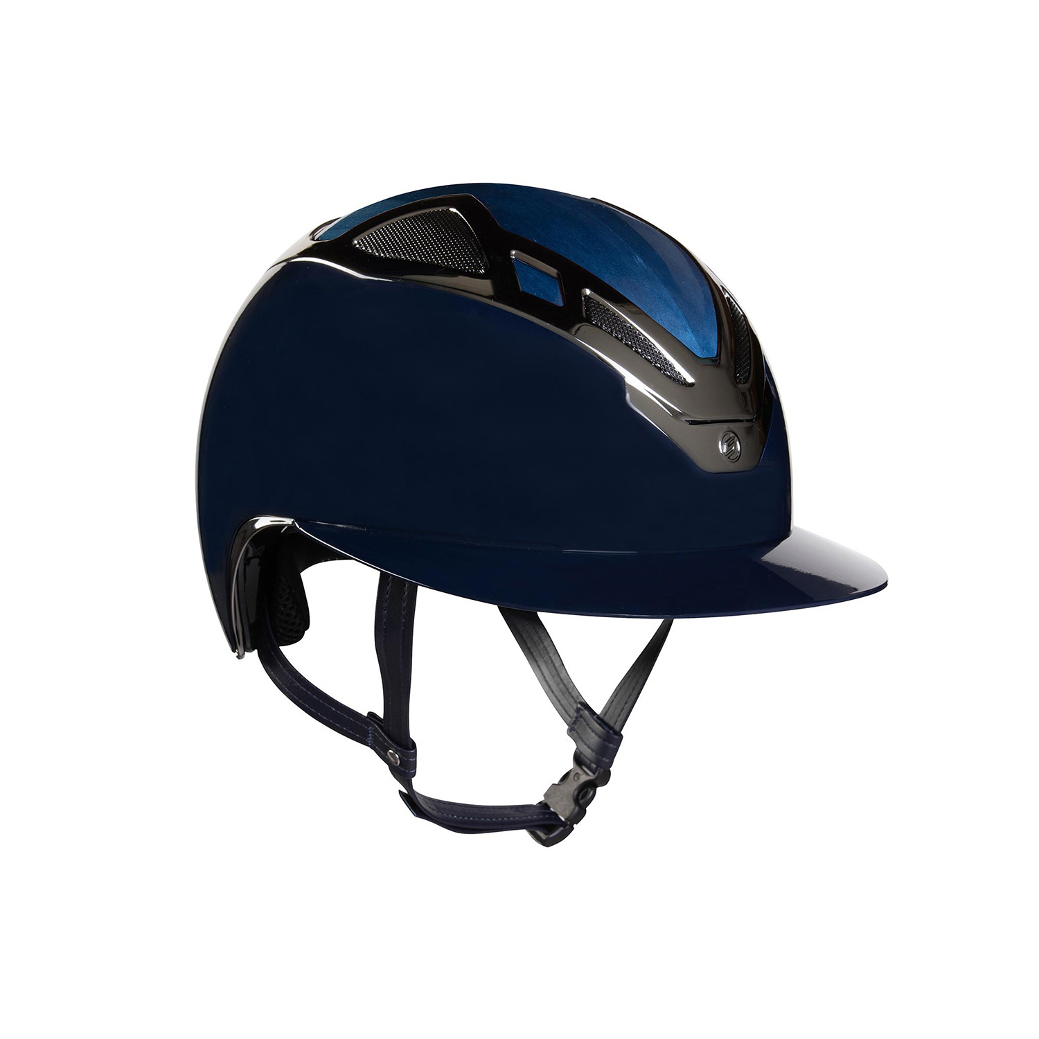 Dámská jezdecká helma Suomy Apex Wood Lady modrá lesklá