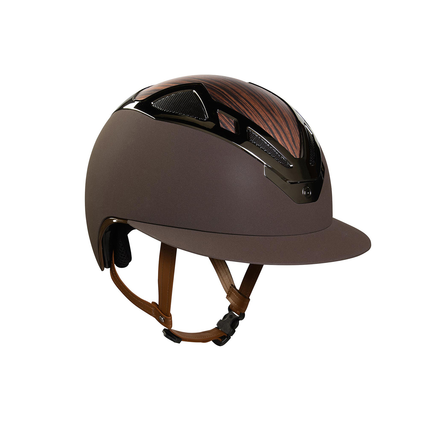 Dámská jezdecká helma Suomy Apex Wood Lady hnědá matná