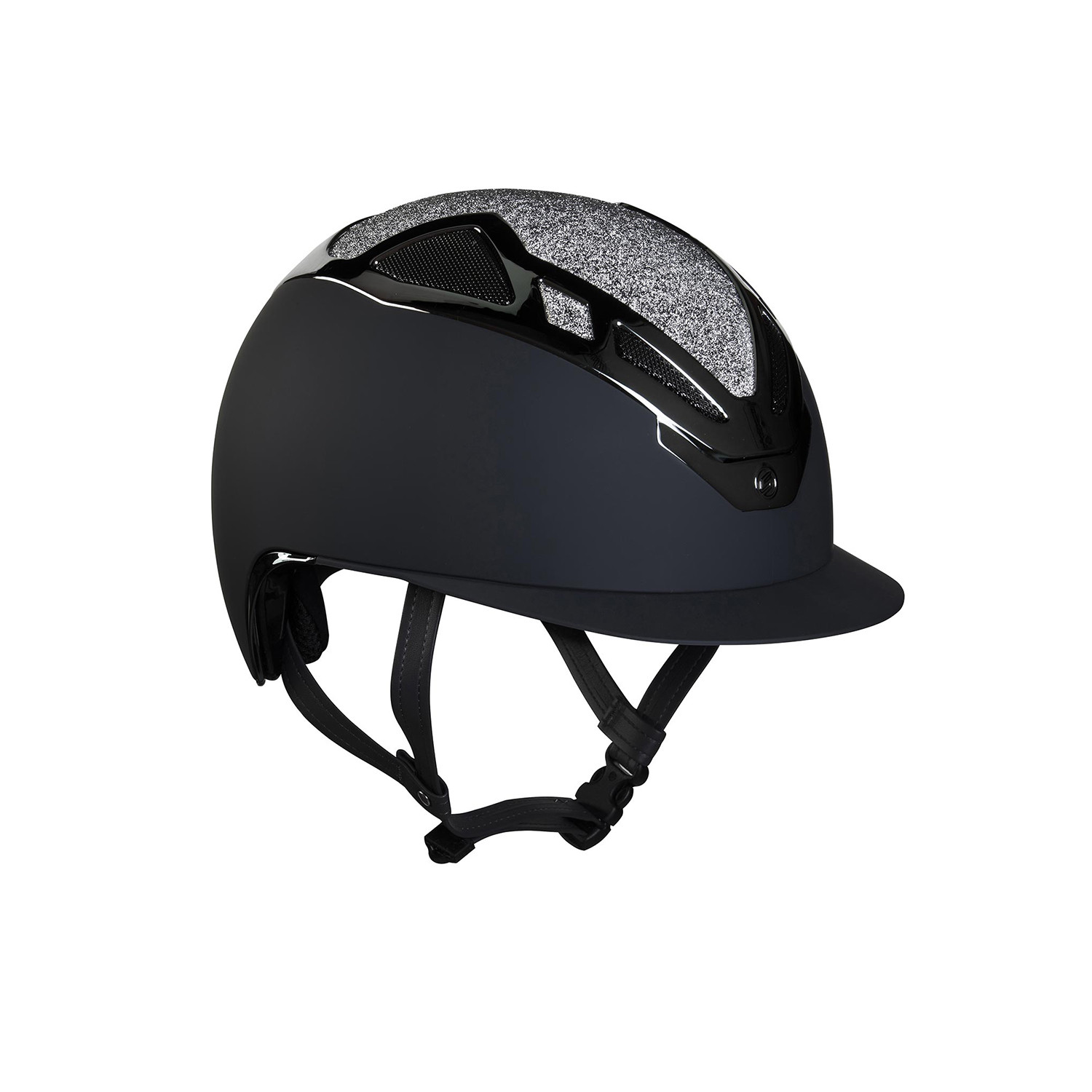 Jezdecká helma Suomy Apex Swarovski černá