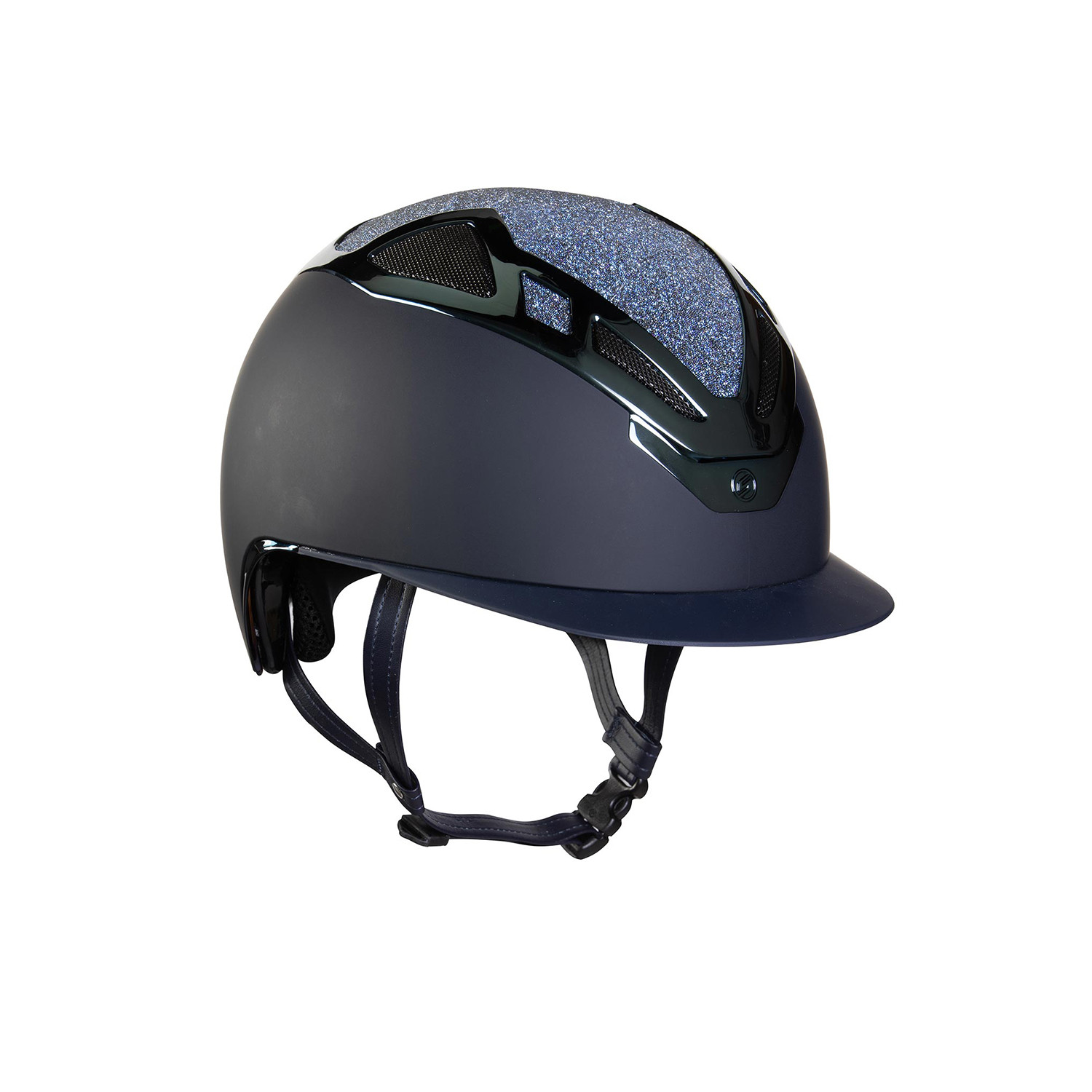Jezdecká helma Suomy Apex Swarovski modrá