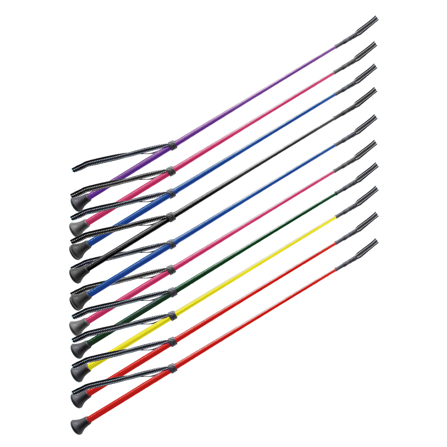 Nylonové jezdecké bičíky Umbria Equitazione 65 cm 10 ks