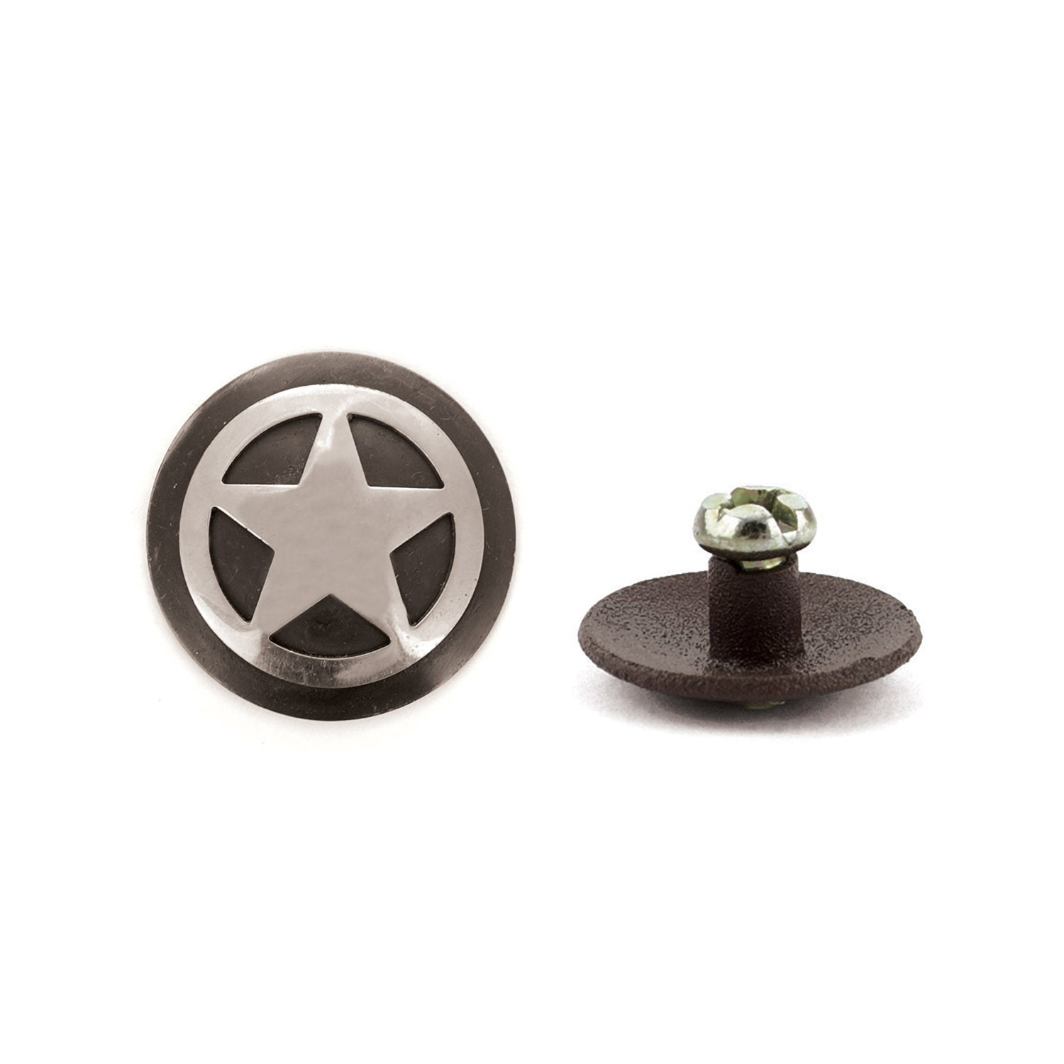 Short Concho With Screw Star Design