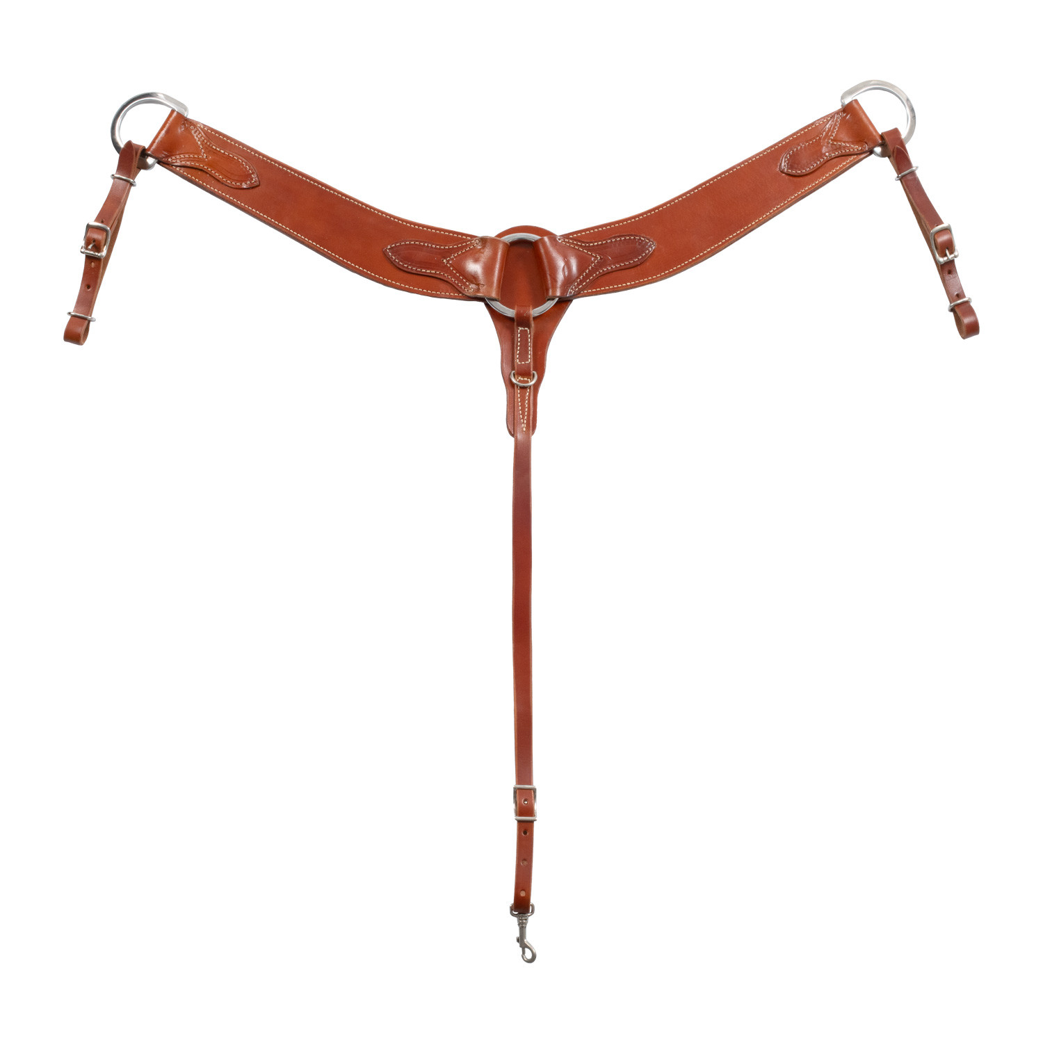 Široký kožený westernový poprsník Westwood Roping ve tvaru Y