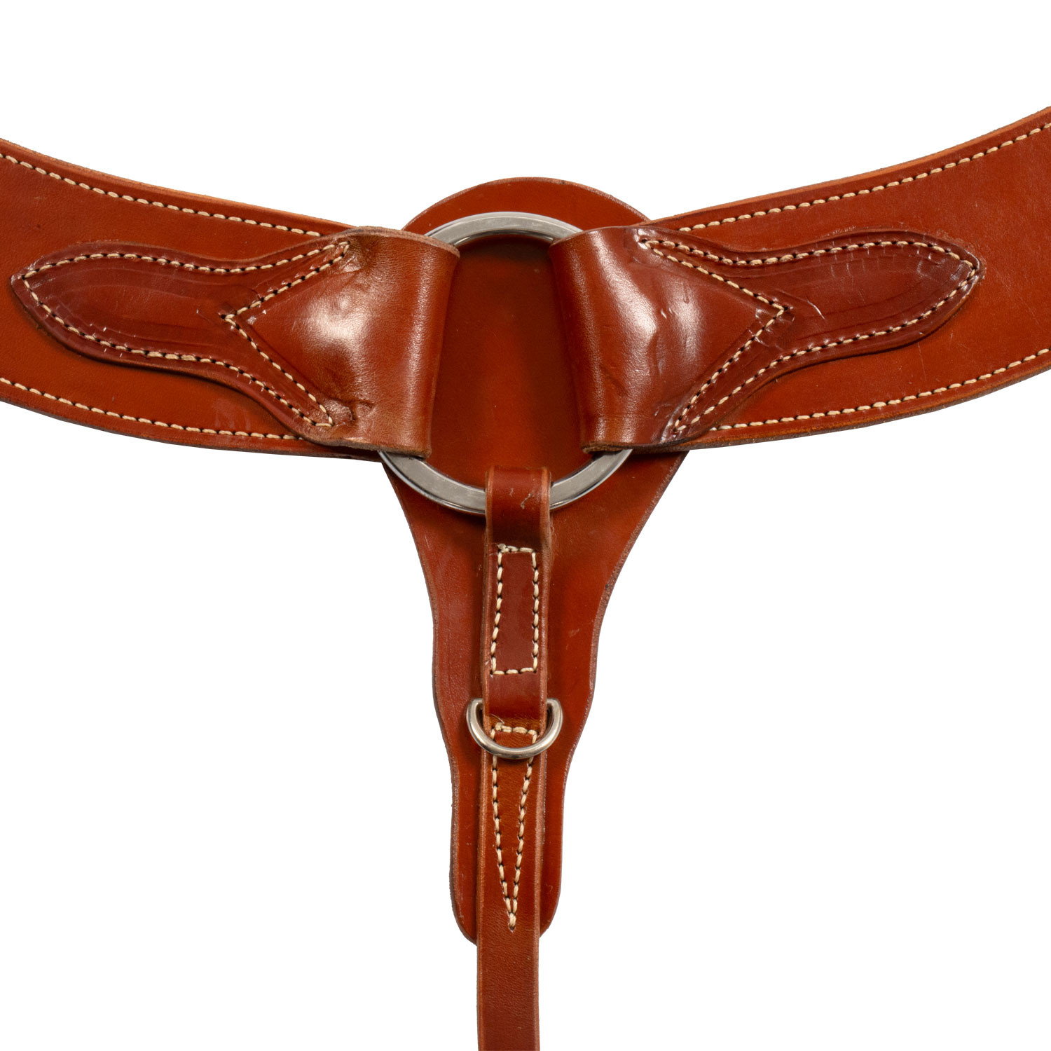 Široký kožený westernový poprsník Westwood Roping ve tvaru Y
