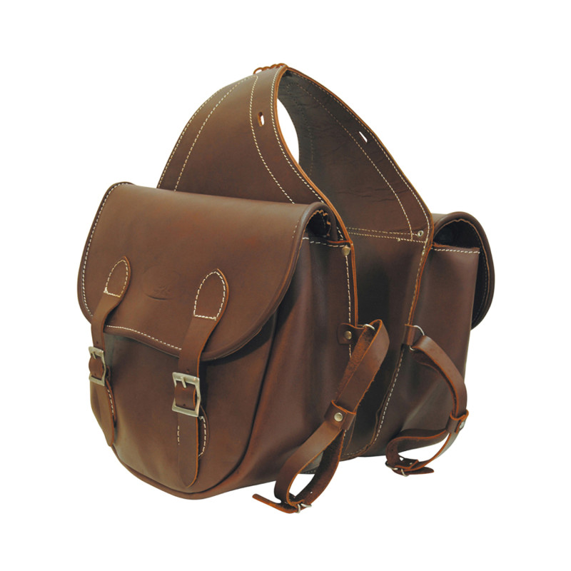 Leather Saddlebag 2 Pockets