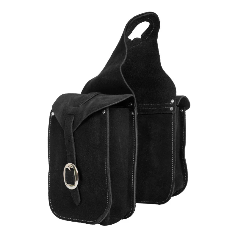 Bolso delantero de piel de ante