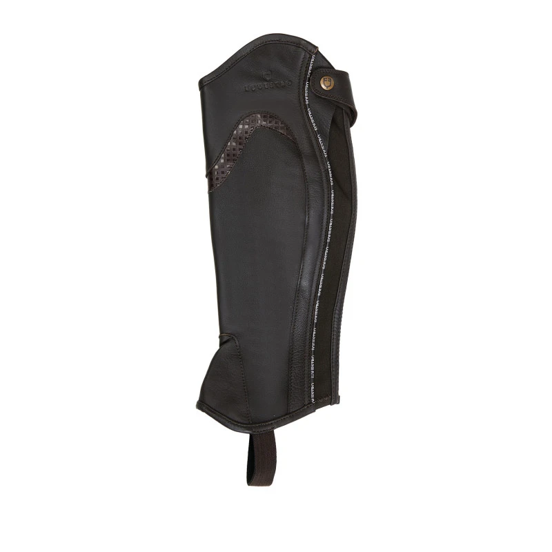 Unisex-Leder-Gamaschen mit kontrastierendem Besatz