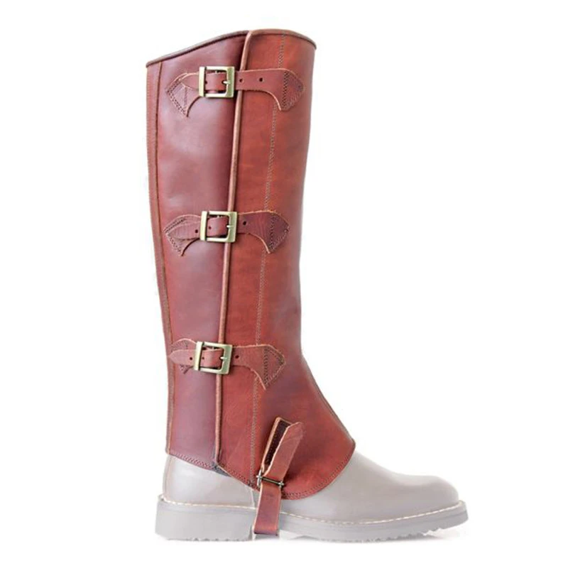 Steife Leder-Minir chaps Modell Maremmano