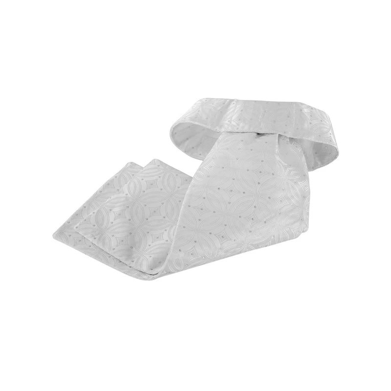 Plastron argenté avec profil décoré
