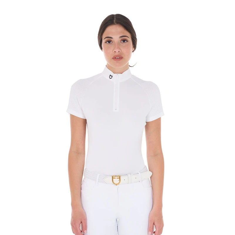 Polo de mujer de concurso slim fit elástica
