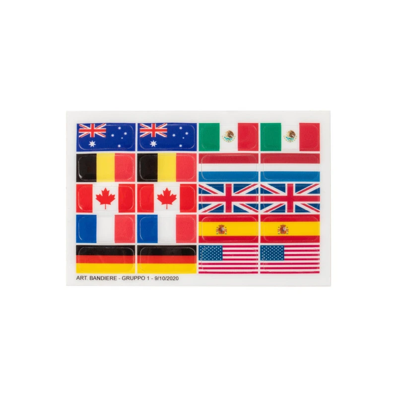 Flaggenaufkleber-Set für Opernsteigbügel