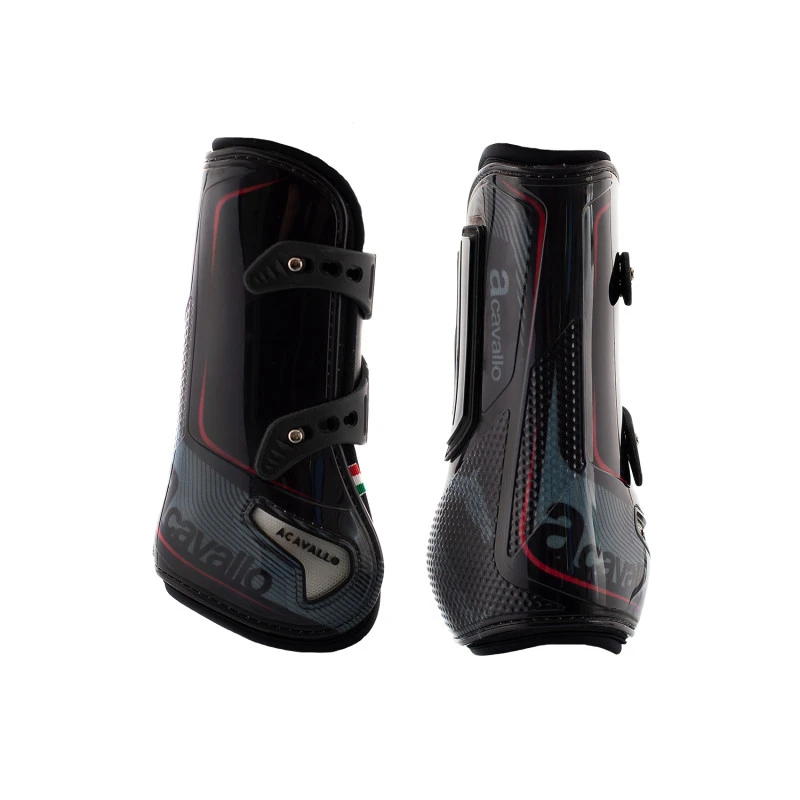Opera tendon boots elastic and button fastening
