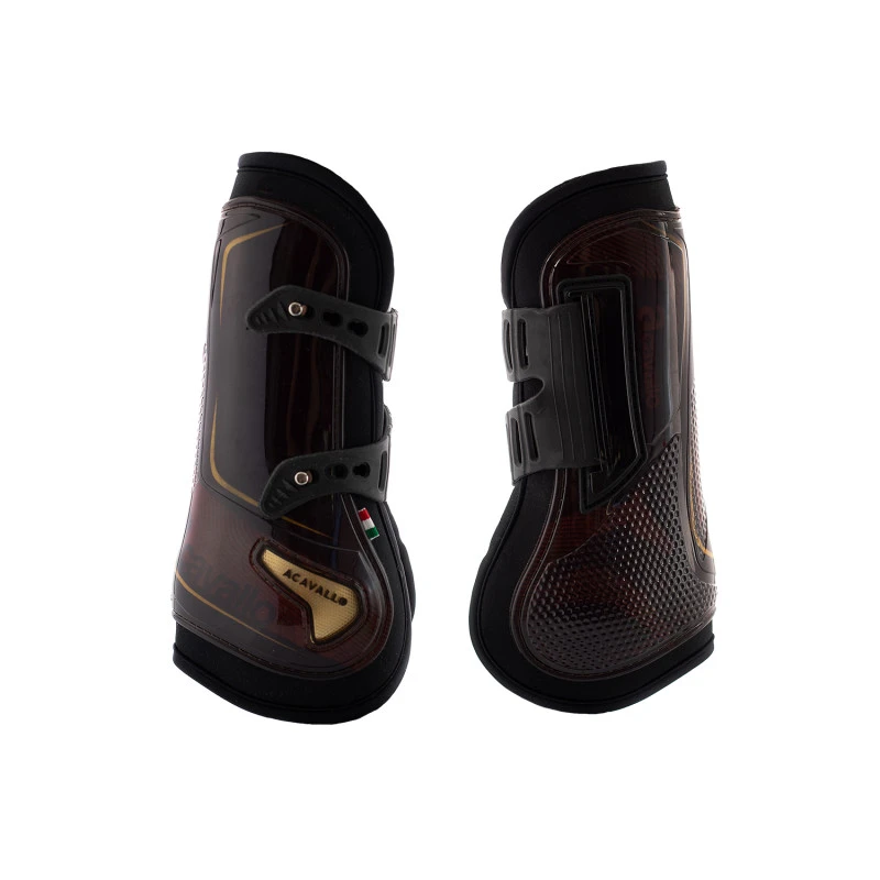 Opera tendon boots elastic and button fastening