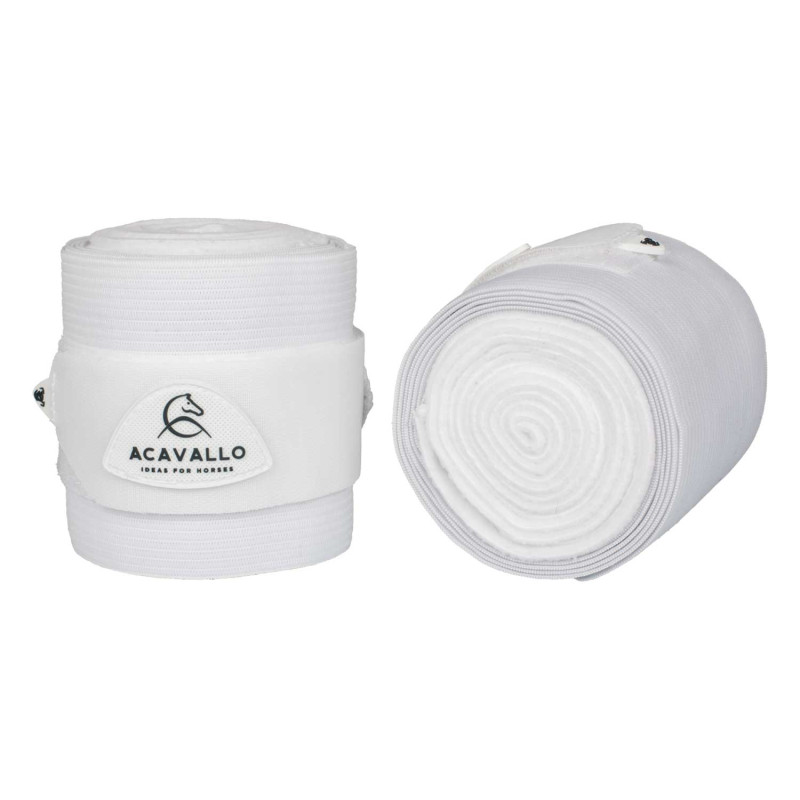 Elasticated exercise bandages fleece