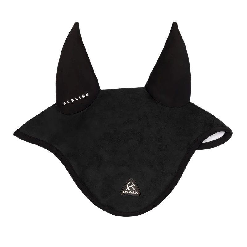 Cuffietta in Louvre con patch logata in silicone Sublime