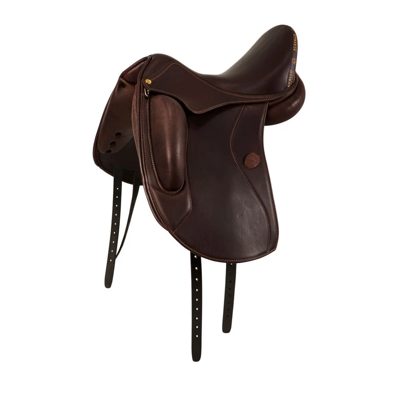 Perugino dressage saddle short knee blocks