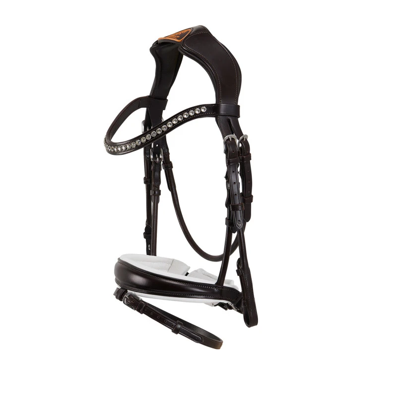 Poesia bridle calfskin