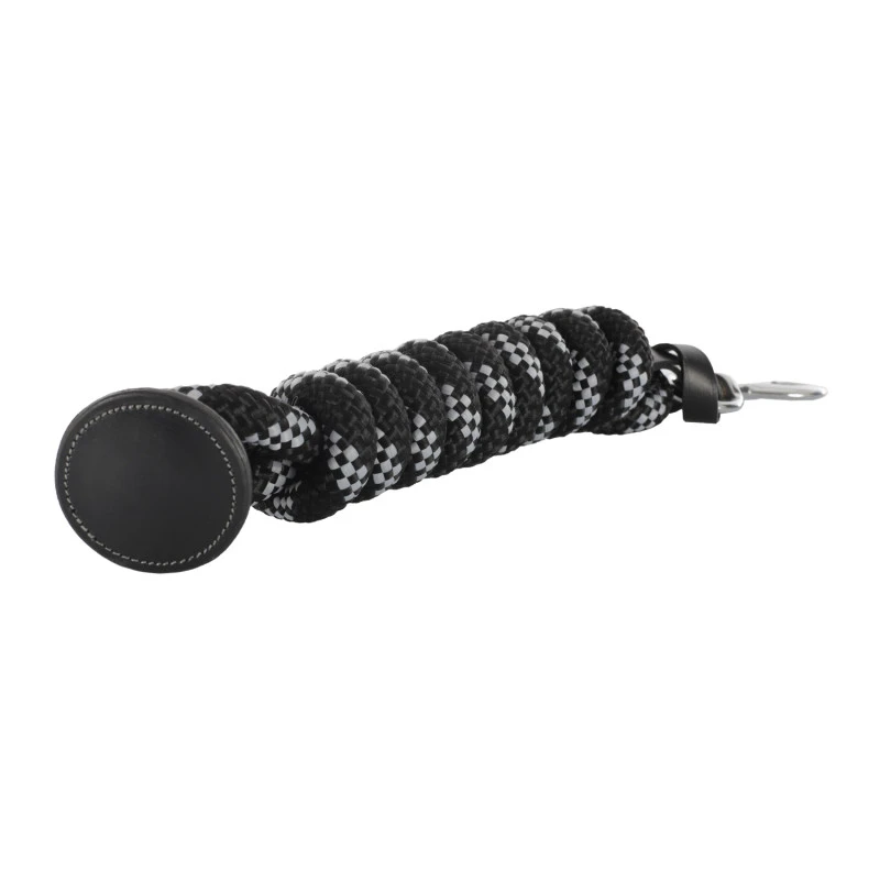 Braided lead rope leather ends