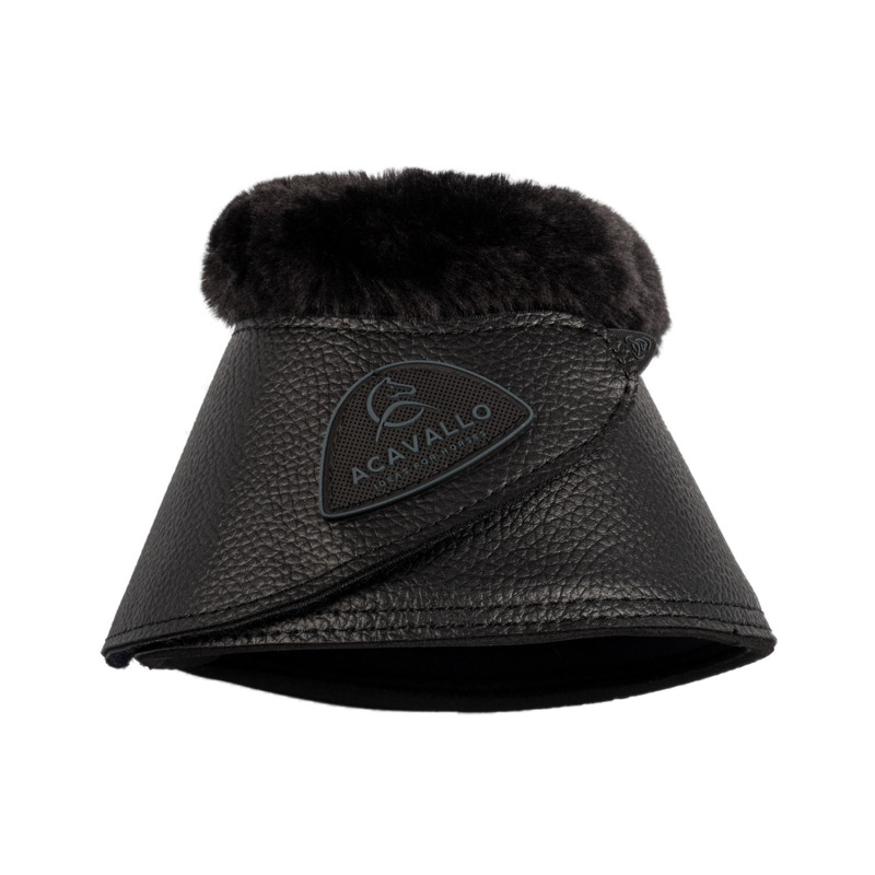 Bell boots faux sheepskin & hook-and-loop closure