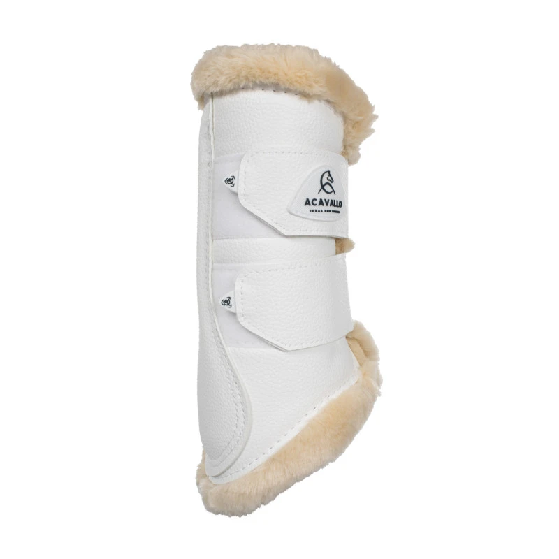 Front brushing boots eco-leather & faux sheepskin