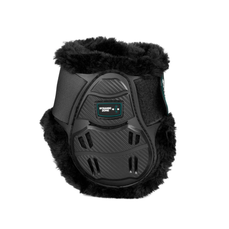 Skeleton Dynamic Zone fetlock boots with synthetic sheepskin